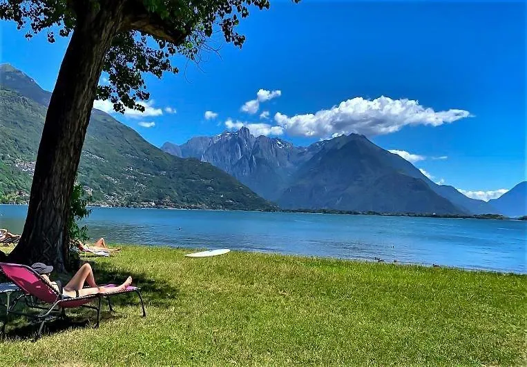 Vento Tivano Garten Ferienwohnung Domaso