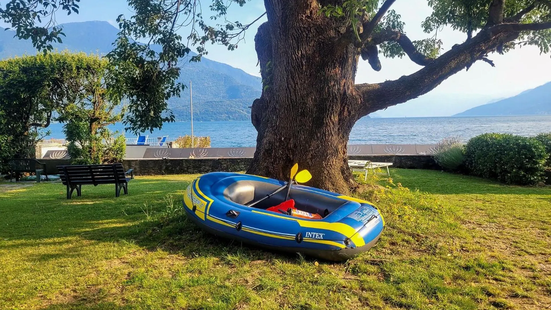 Vento Tivano Garten Ferienwohnung Domaso